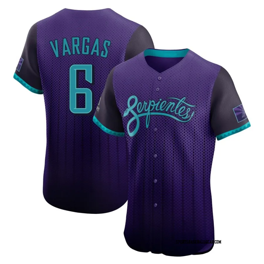 Ildemaro Vargas Men's Arizona Diamondbacks Purple Elite 2025 City Connect Jersey