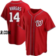 Ildemaro Vargas Men's Washington Nationals Red Replica Alternate Jersey