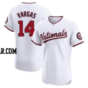 Ildemaro Vargas Men's Washington Nationals White Elite Home Jersey