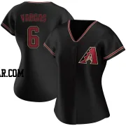 Ildemaro Vargas Women's Arizona Diamondbacks Black Replica Alternate Jersey
