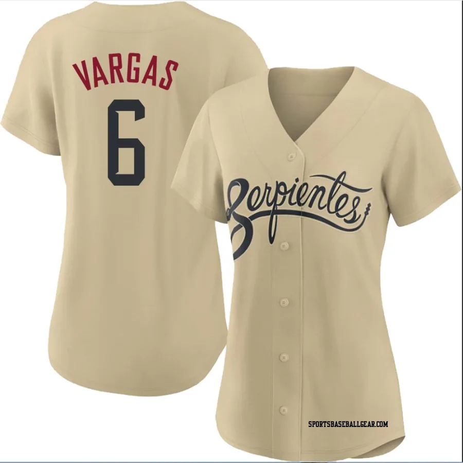 Ildemaro Vargas Women's Arizona Diamondbacks Gold Replica 2021 City Connect Cool Base Jersey