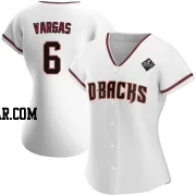 Ildemaro Vargas Women's Arizona Diamondbacks White Replica Home 2023 World Series Jersey