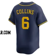 Isaac Collins Men's Milwaukee Brewers Navy Limited Alternate Jersey