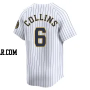 Isaac Collins Youth Milwaukee Brewers White Limited Alternate Jersey