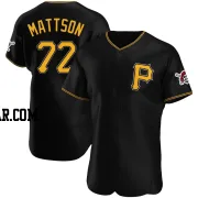 Isaac Mattson Men's Pittsburgh Pirates Black Authentic Alternate Jersey