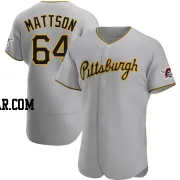 Isaac Mattson Men's Pittsburgh Pirates Gray Authentic Road Jersey
