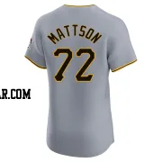 Isaac Mattson Men's Pittsburgh Pirates Gray Elite Road Jersey