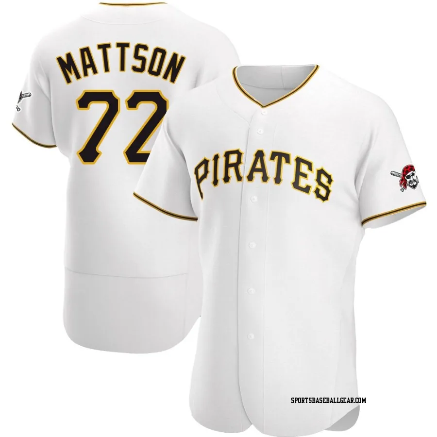 Isaac Mattson Men's Pittsburgh Pirates White Authentic Home Jersey