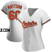 Isaac Mattson Women's Baltimore Orioles White Authentic Home Jersey