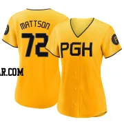 Isaac Mattson Women's Pittsburgh Pirates Gold Authentic 2023 City Connect Jersey