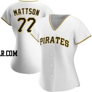 Isaac Mattson Women's Pittsburgh Pirates White Authentic Home Jersey