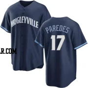 Isaac Paredes Men's Chicago Cubs Navy Replica 2021 City Connect Jersey