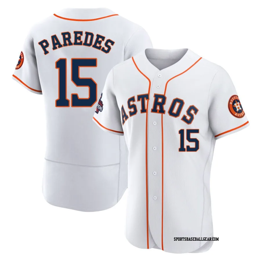 Isaac Paredes Men's Houston Astros White Authentic 2022 World Series Champions Home Jersey