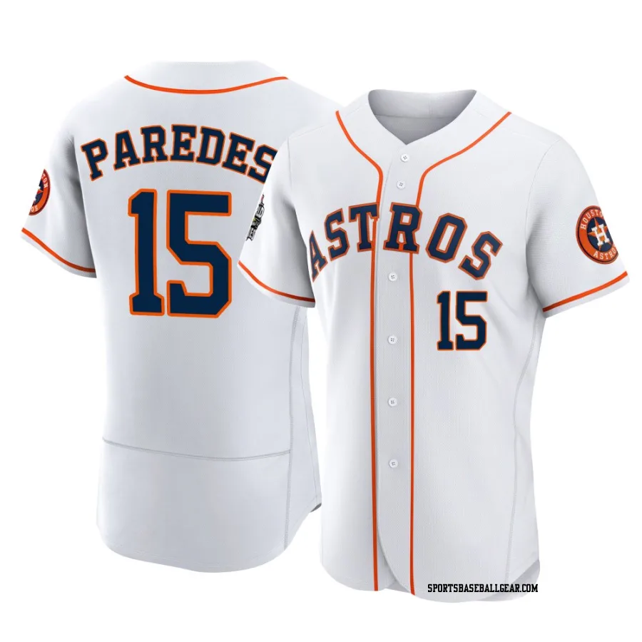 Isaac Paredes Men's Houston Astros White Authentic 2022 World Series Home Jersey