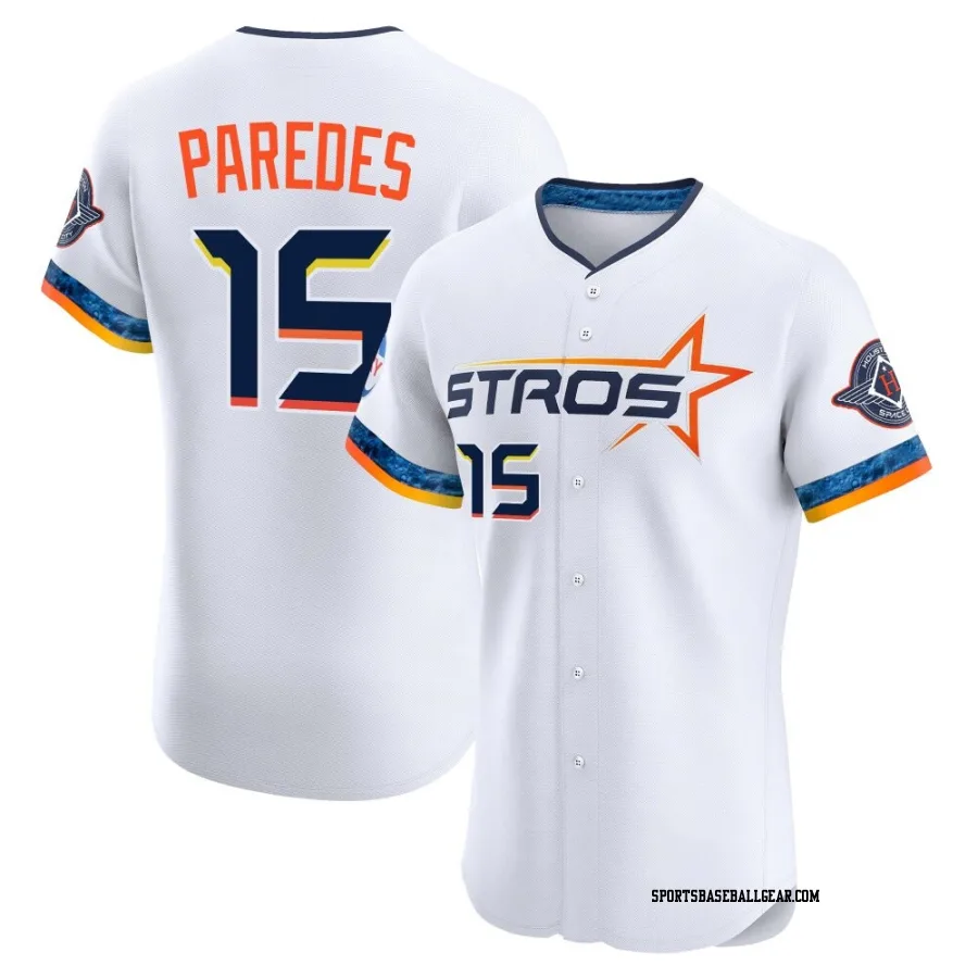 Isaac Paredes Men's Houston Astros White Elite 2025 City Connect Jersey