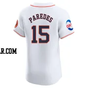 Isaac Paredes Men's Houston Astros White Elite Home Patch Jersey