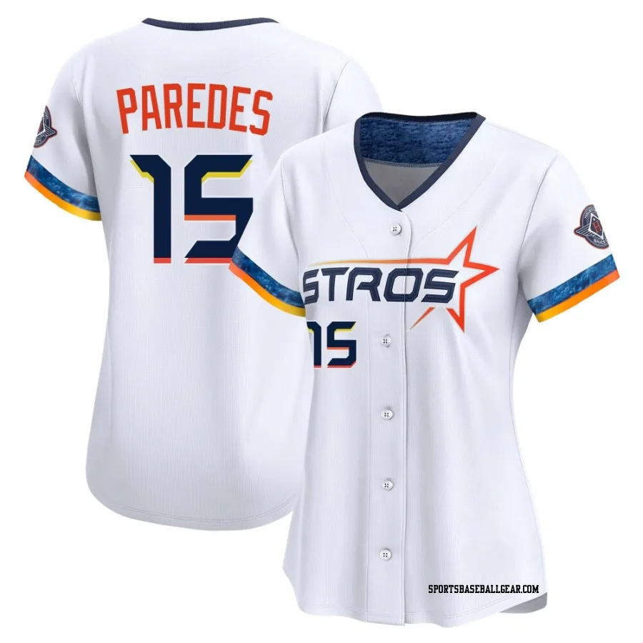 Isaac Paredes Women's Houston Astros White Limited 2025 City Connect Jersey
