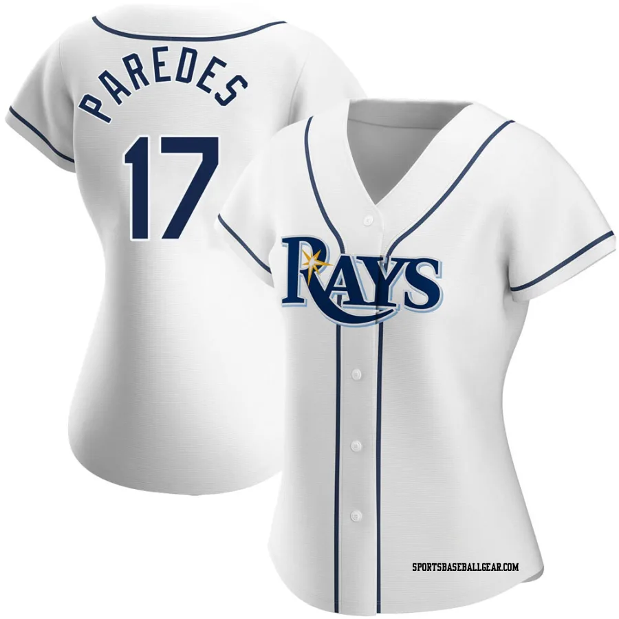 Isaac Paredes Women's Tampa Bay Rays White Replica Home Jersey