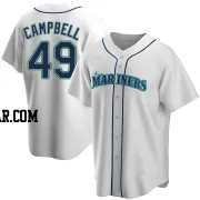 Isaiah Campbell Youth Seattle Mariners White Replica Home Jersey