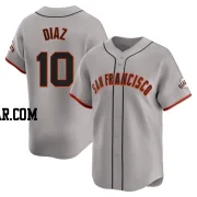 Isan Diaz Men's San Francisco Giants Gray Limited Away Jersey