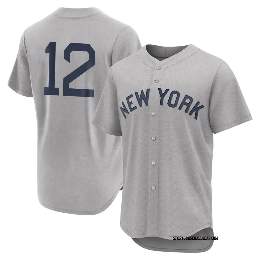 Isiah Kiner-Falefa Men's New York Yankees Gray Authentic 2021 Field of Dreams Jersey
