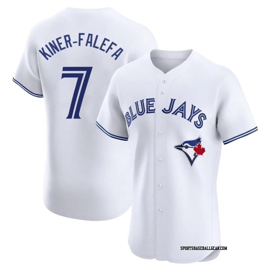 Isiah Kiner-Falefa Men's Toronto Blue Jays White Elite Home Jersey