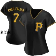 Isiah Kiner-Falefa Women's Pittsburgh Pirates Black Authentic Alternate Jersey