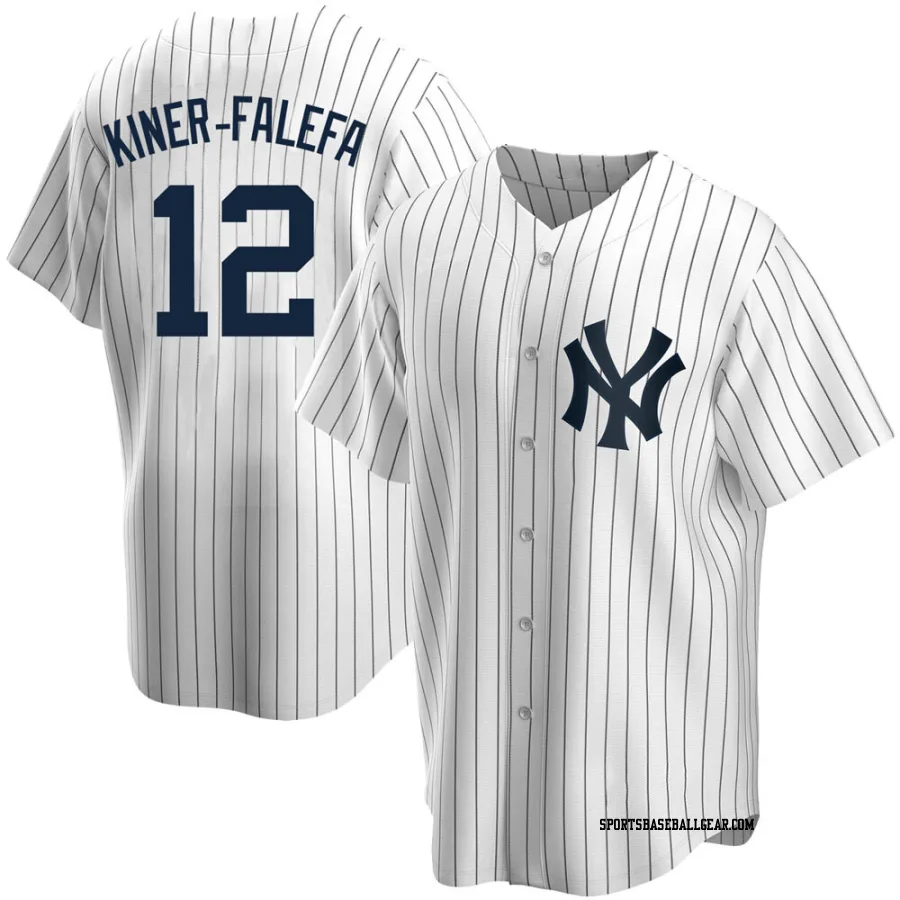 Isiah Kiner-Falefa Youth New York Yankees White Replica Home Jersey