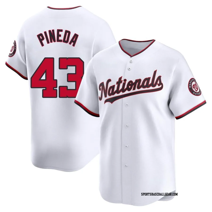 Israel Pineda Men's Washington Nationals White Limited Home Jersey