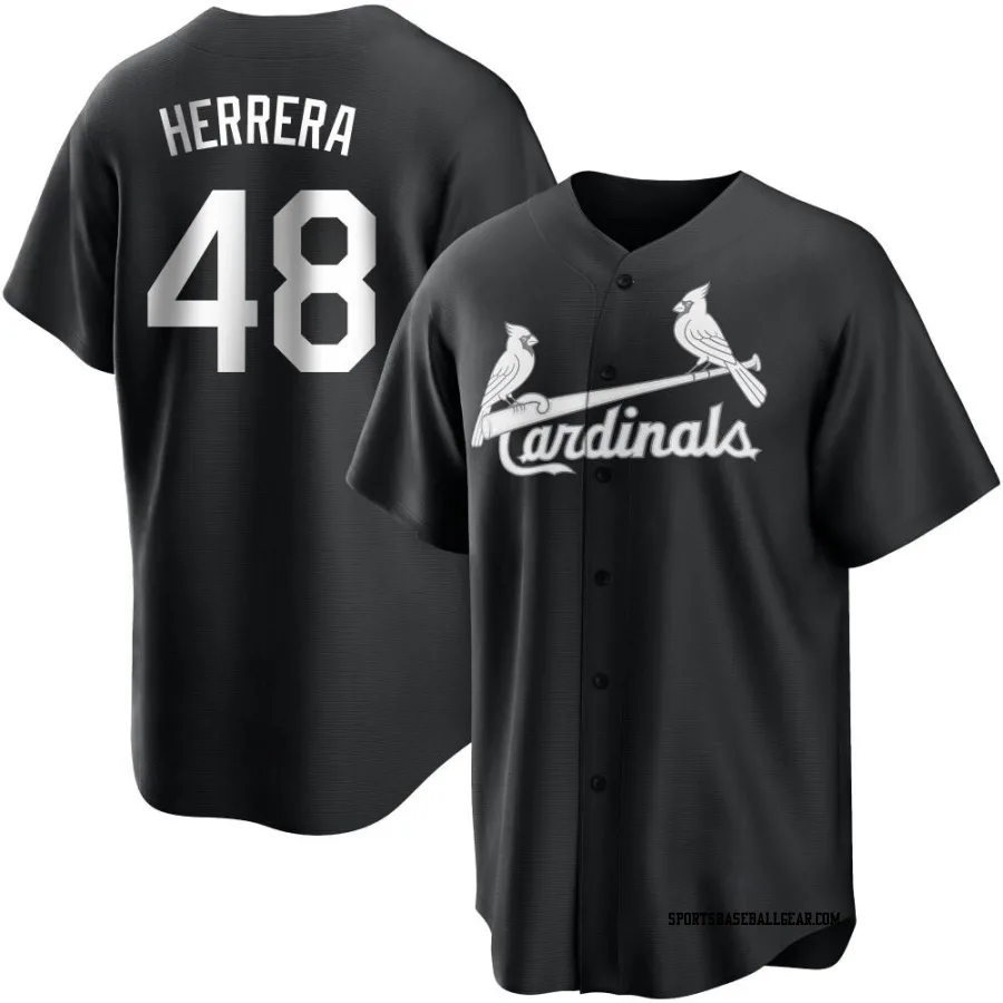 Ivan Herrera Youth St. Louis Cardinals Black/White Replica Jersey