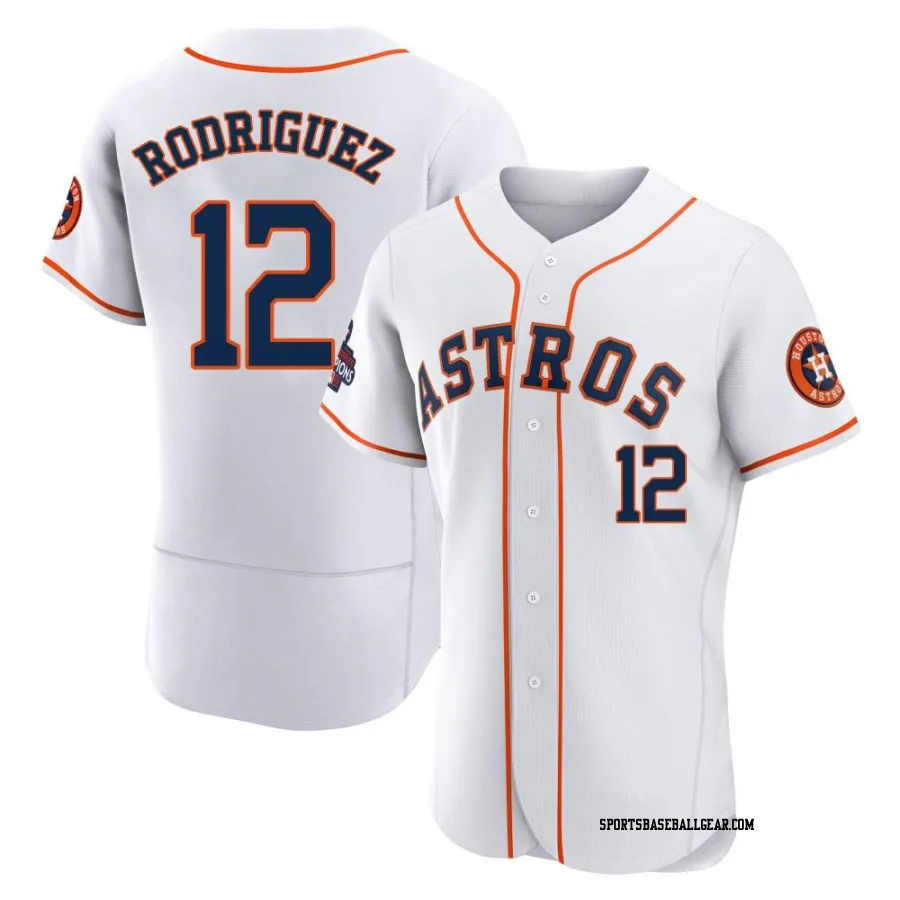 Ivan Rodriguez Men's Houston Astros White Authentic 2022 World Series Champions Home Jersey