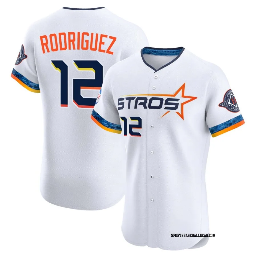 Ivan Rodriguez Men's Houston Astros White Elite 2025 City Connect Jersey