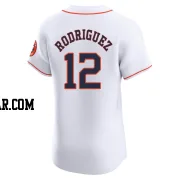 Ivan Rodriguez Men's Houston Astros White Elite Home Jersey