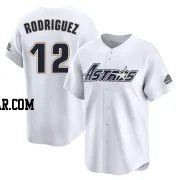 Ivan Rodriguez Men's Houston Astros White Limited Throwback Cooperstown Collection Jersey