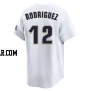 Ivan Rodriguez Men's Houston Astros White Limited Throwback Cooperstown Collection Jersey