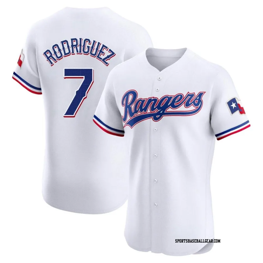 Ivan Rodriguez Men's Texas Rangers White Elite Home Jersey
