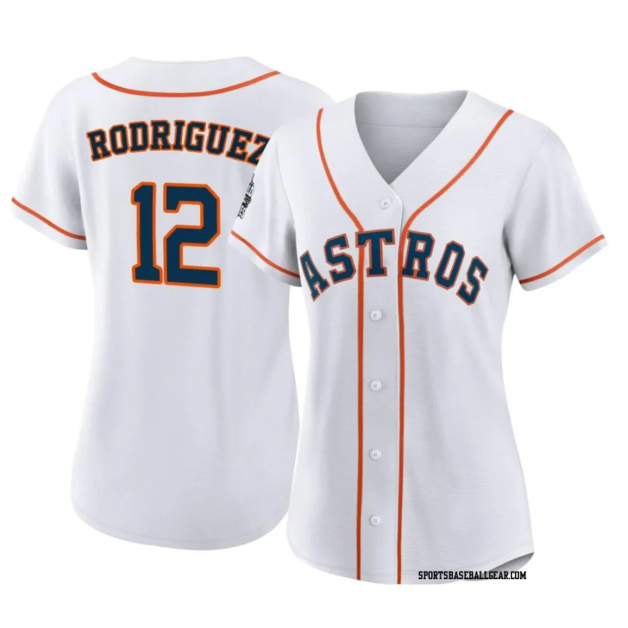 Ivan Rodriguez Women's Houston Astros White Authentic 2022 World Series Home Jersey