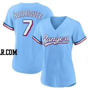 Ivan Rodriguez Women's Texas Rangers Light Blue Replica Alternate Jersey