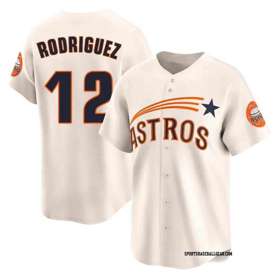 Ivan Rodriguez Youth Houston Astros Cream Limited Throwback Cooperstown Collection Jersey