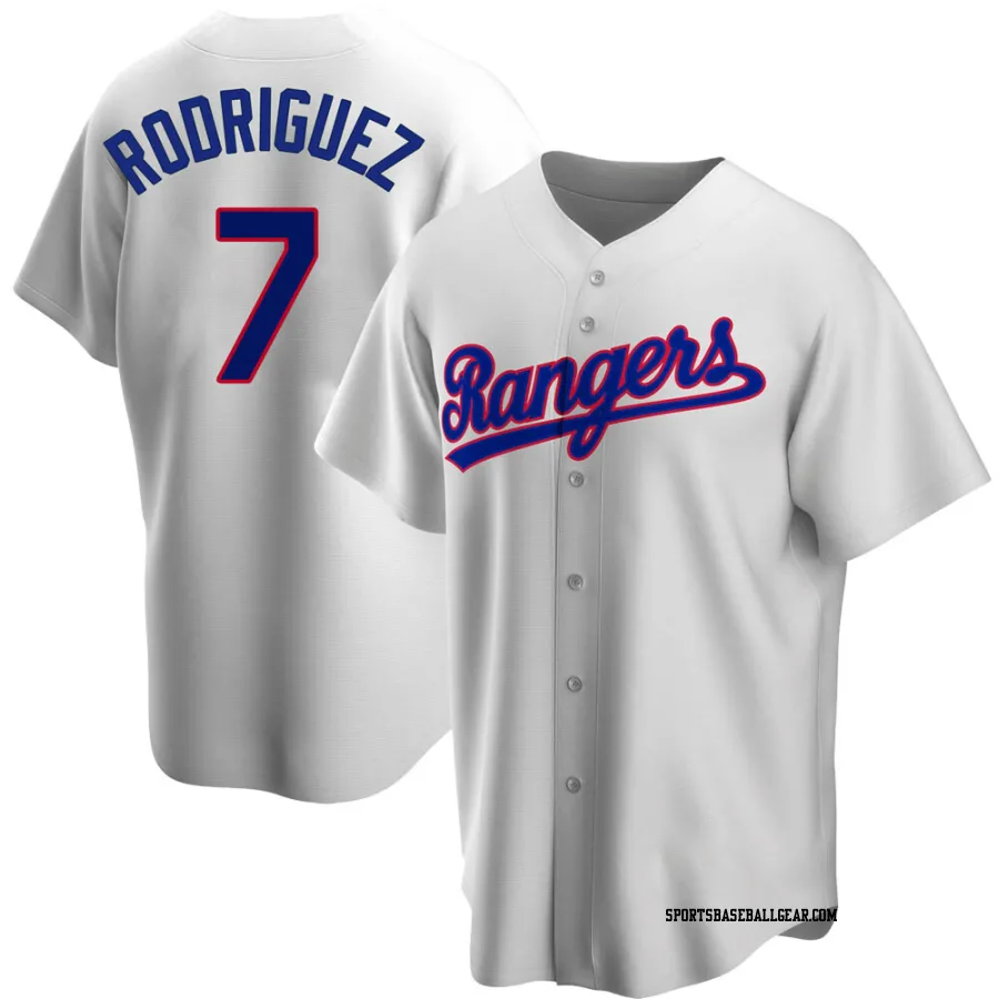 Ivan Rodriguez Youth Texas Rangers White Replica Home Cooperstown Collection Jersey