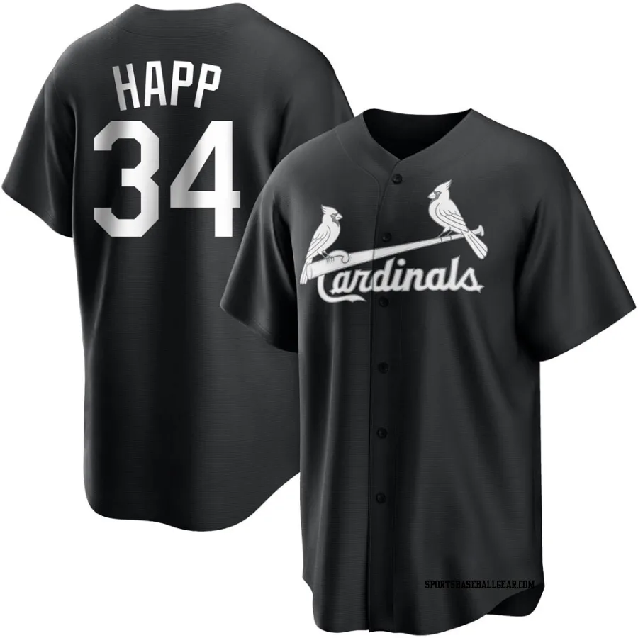 J.A. Happ Youth St. Louis Cardinals Black/White Replica Jersey