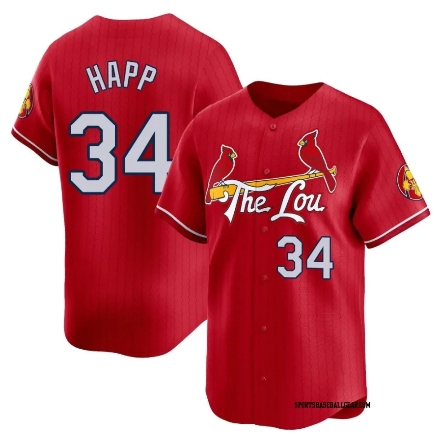J.A. Happ Youth St. Louis Cardinals Red Limited 2024 City Connect Jersey