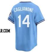 Jac Caglianone Men's Kansas City Royals Light Blue Limited Throwback Cooperstown Collection Jersey