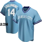 Jac Caglianone Men's Kansas City Royals Light Blue Replica Road Cooperstown Collection Jersey