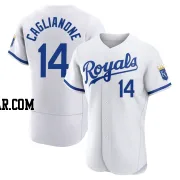 Jac Caglianone Men's Kansas City Royals White Authentic 2022 Home Jersey