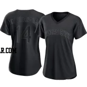 Jac Caglianone Women's Kansas City Royals Black Replica Pitch Fashion Jersey