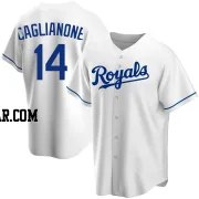 Jac Caglianone Youth Kansas City Royals White Replica Home Jersey