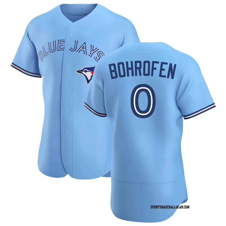 Jace Bohrofen Men's Toronto Blue Jays Blue Authentic Powder Alternate Jersey