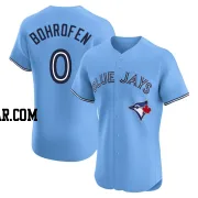 Jace Bohrofen Men's Toronto Blue Jays Blue Elite Powder Alternate Jersey