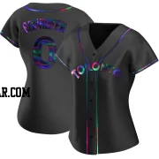 Jace Bohrofen Women's Toronto Blue Jays Black Holographic Replica Alternate Jersey